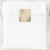 Kaart van Leelanau County, Michigan Vierkante Sticker (Tas)