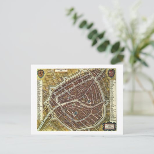  kaart van Leiden (Staand voorkant)