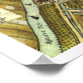  kaart van Leiden Poster (Hoek)