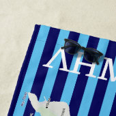 Kaart van Lemnos in het Grieks Strandlaken (In situ)