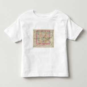 Kaart van Lenawee County, Michigan Kinder Shirts