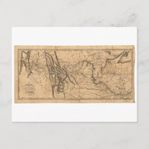 Kaart van Lewis & Clark in Western Amerika 1814