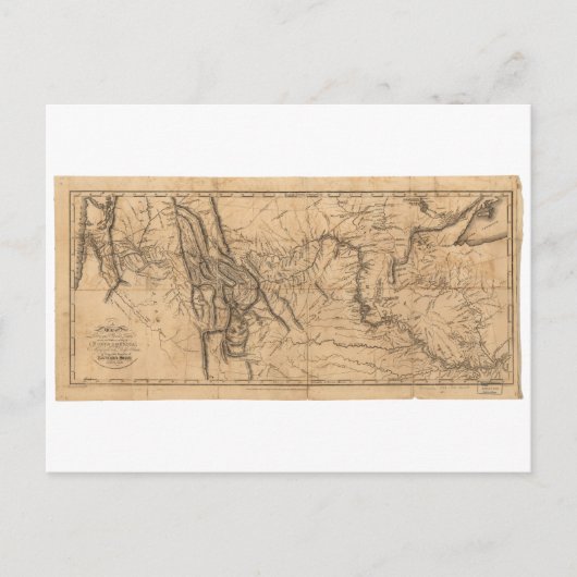 Kaart van Lewis & Clark in Western Amerika 1814 (Voorkant)