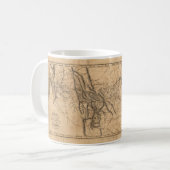 Kaart van Lewis & Clark in Western Amerika 1814 Koffiemok (Voorkant links)