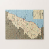 Kaart van Libanon (2000) Legpuzzel (Horizontaal)