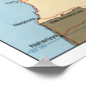 Kaart van Libanon (2000) Poster (Hoek)