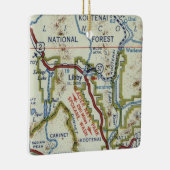  kaart van Libby MT Keramisch Ornament (Rechts)