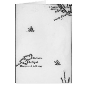 Kaart van Lilliput en Blefuscu