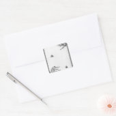 Kaart van Lilliput en Blefuscu Vierkante Sticker (Envelop)