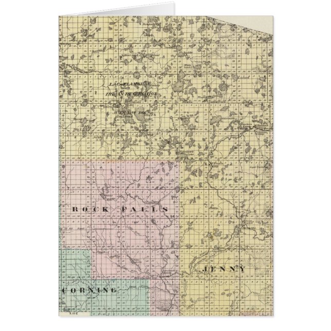 Kaart van Lincoln County (Voorkant)