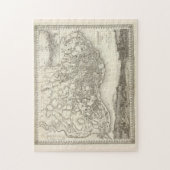  kaart van Lissabon Portugal (1844) Legpuzzel (Verticaal)