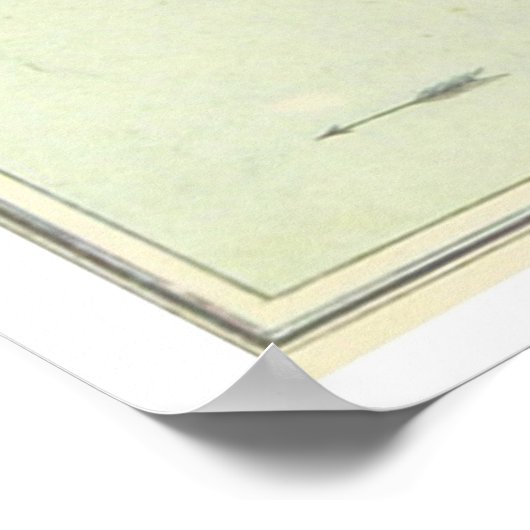  kaart van Lissabon Portugal (1895) Poster (Hoek)