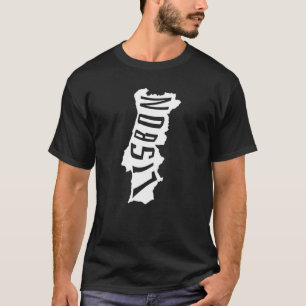Kaart van Lissabon, Portugal - Europe Travel T-shirt