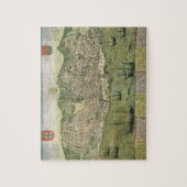 Kaart van Lissabon, van "Civitates Orbis Terrarum" Legpuzzel (Verticaal)