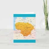 Kaart van Litouwen (Voorkant)