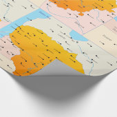 Kaart van Litouwen Cadeaupapier