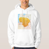 Kaart van Litouwen Hoodie (Voorkant)