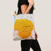 Kaart van Litouwen Tote Bag