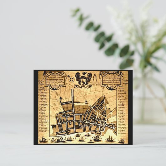 Kaart van Liverpool, 1725 (Staand voorkant)