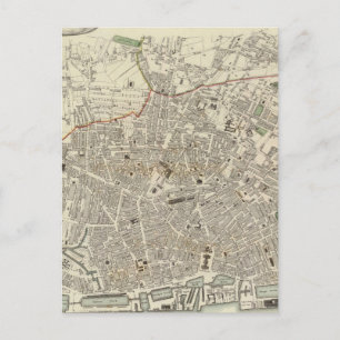 kaart van Liverpool England (1836)