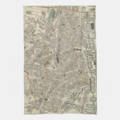  kaart van Liverpool England (1836) Theedoek (Verticaal)