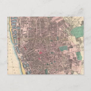  kaart van Liverpool England (1890)