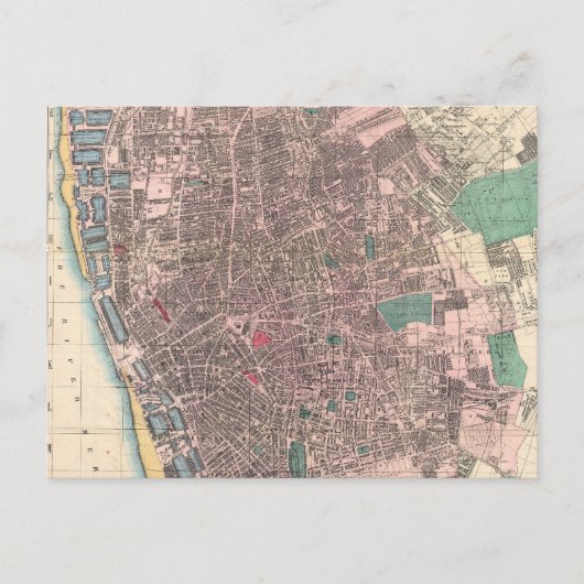  kaart van Liverpool England (1890) (Voorkant)