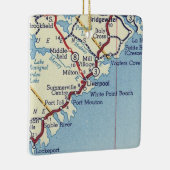  kaart van Liverpool NS Keramisch Ornament (Rechts)