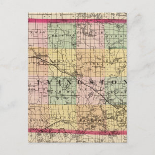 Kaart van Livingston County, Michigan