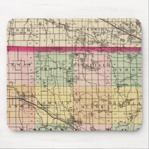 Kaart van Livingston County, Michigan Muismat