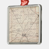 Kaart van Logan County Metalen Ornament (Links)