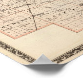 Kaart van Logan County Poster (Hoek)