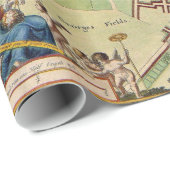  kaart van Londen (17e eeuw) Cadeaupapier (Rol Hoek)