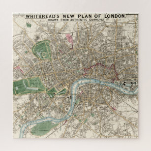  kaart van Londen (1853) Legpuzzel