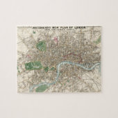 kaart van Londen (1853) Legpuzzel (Horizontaal)