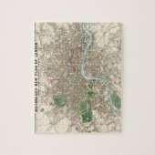  kaart van Londen (1853) Legpuzzel (Verticaal)