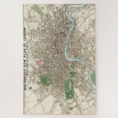 kaart van Londen (1853) Legpuzzel (Verticaal)