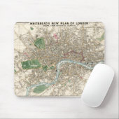  kaart van Londen (1853) Muismat (Met muis)