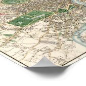  kaart van Londen (1853) Poster (Hoek)