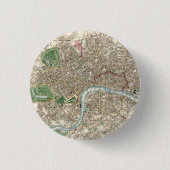  kaart van Londen (1853) Ronde Button 3,2 Cm (Voorkant)