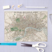  kaart van Londen (1853) Tissuepapier (Craft)