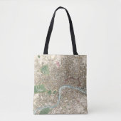 kaart van Londen (1853) Tote Bag (Voorkant)