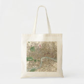 kaart van Londen (1853) Tote Bag (Voorkant)