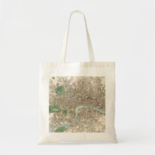  kaart van Londen (1853) Tote Bag