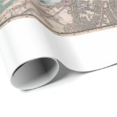  kaart van Londen (1862) Cadeaupapier (Rol Hoek)