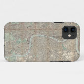 kaart van Londen (1890) Case-Mate iPhone Case (Achterkant (horizontaal))