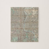  kaart van Londen (1890) Legpuzzel (Verticaal)