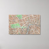 kaart van Londen (1923) Canvas Afdruk (Voorkant)