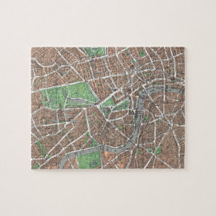  kaart van Londen (1923) Legpuzzel