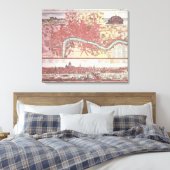 Kaart van Londen Canvas Afdruk (Insitu (Slaapkamer))